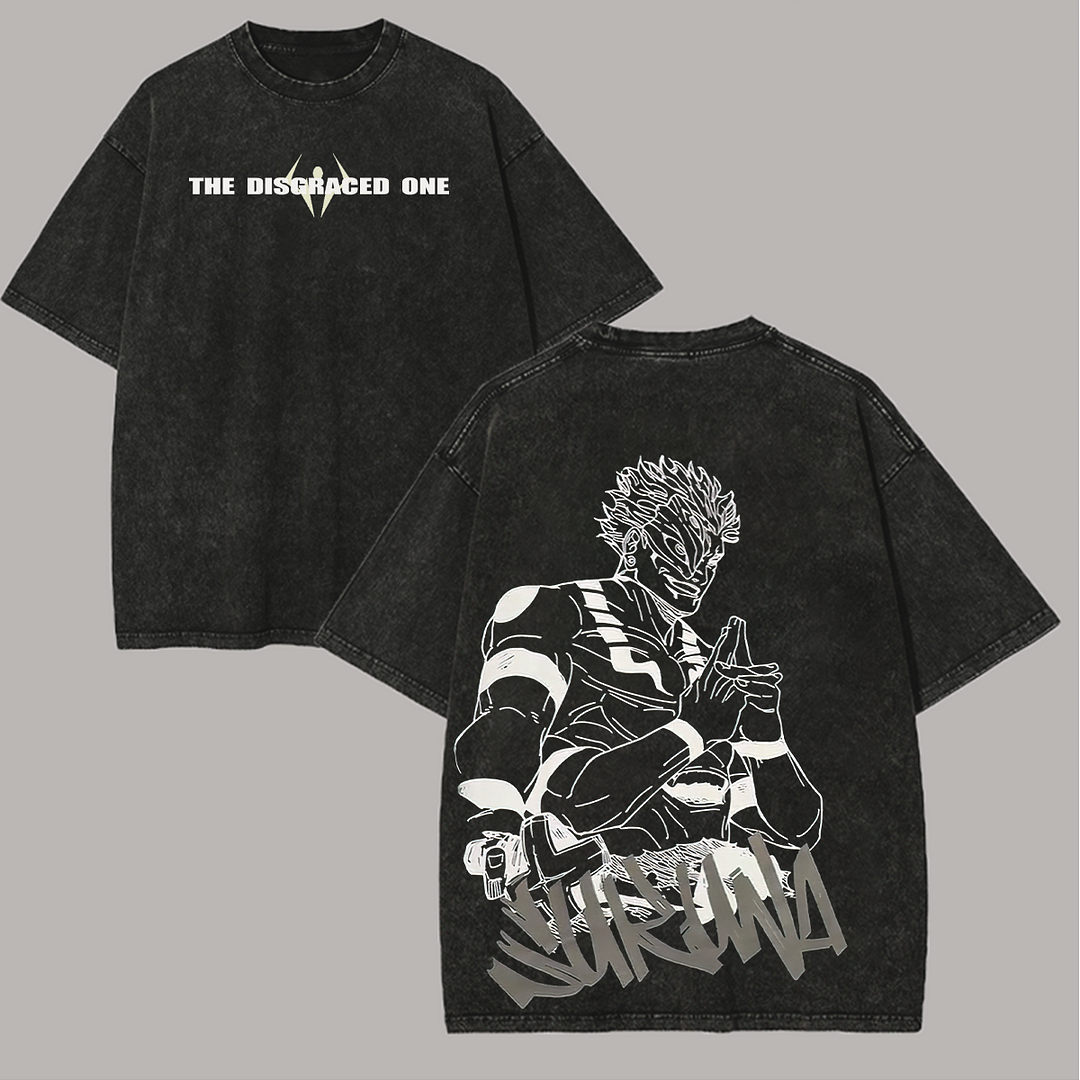 Jujutsu Kaisen Ryomen Sukuna Printed Unisex Washed T-Shirt