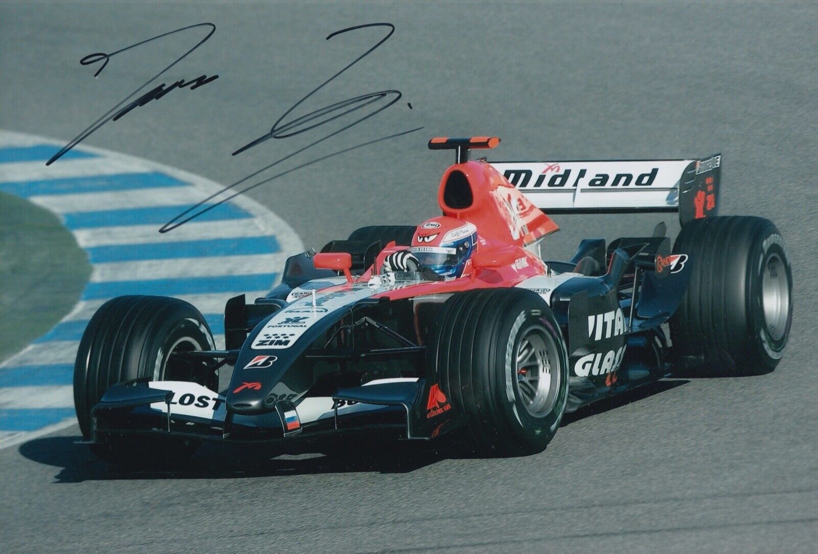 Thomas Biagi Hand Signed 12x8 Photo Poster painting F1 Autograph Midland F1 2