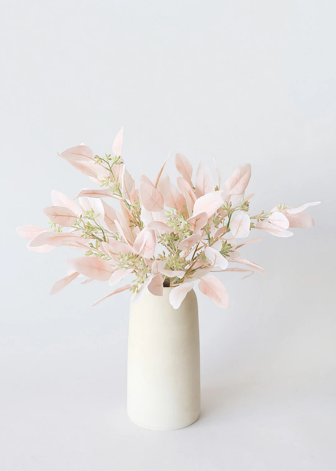 Fake Seeded Eucalyptus Leaves in Blush - 18"