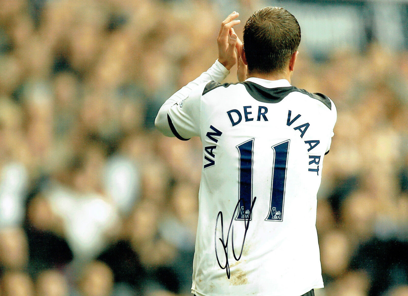 Rafael Van Der VAART SIGNED Autograph 16x12 Tottenham Photo Poster painting AFTAL COA