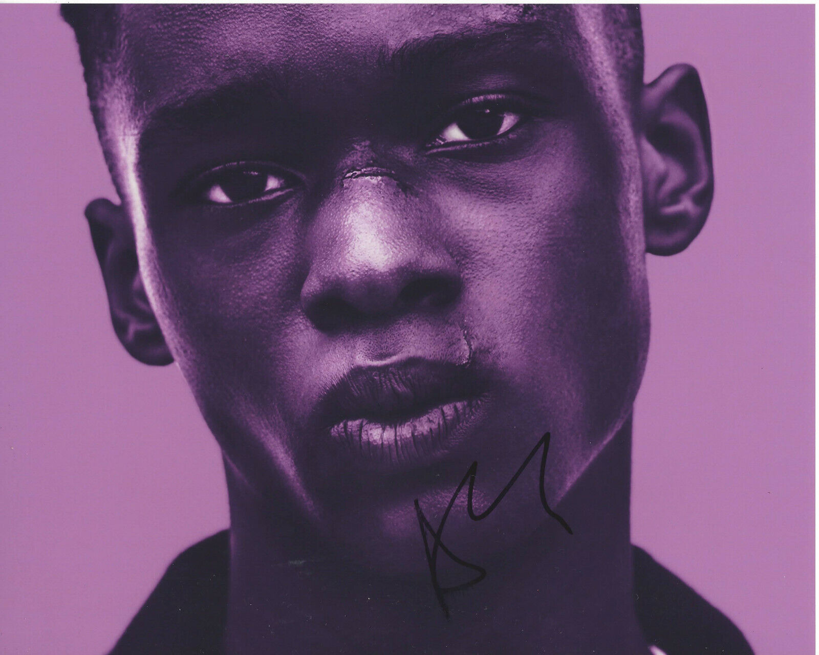 ASHTON SANDERS SIGNED AUTHENTIC 'MOONLIGHT' CHIRON 8X10 Photo Poster painting B w/COA ACTOR