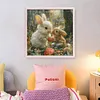 Two Rabbits-11CT Stamped Cross Stitch 40*40cm/15.75*15.75in tapestrymarket