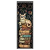 Cat On Pile Of Books-11CT Stamped Cross Stitch 30*90cm/11.81*35.43in(Big Size)