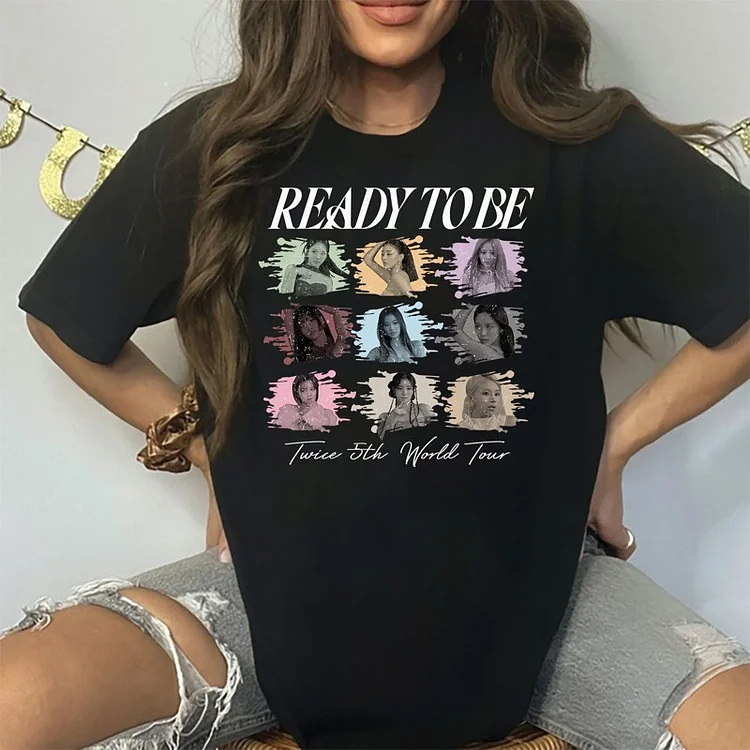 TWICE 5th World Tour READY TO BE US Jelly T-shirt