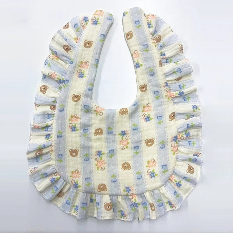 Cute Pastoral Letter Rainbow Fruit Cotton Burp Cloths Baby Accessories