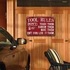 Tool Rules - Metal Tin Signs(8*12Inch/12*16Inch) - Garage