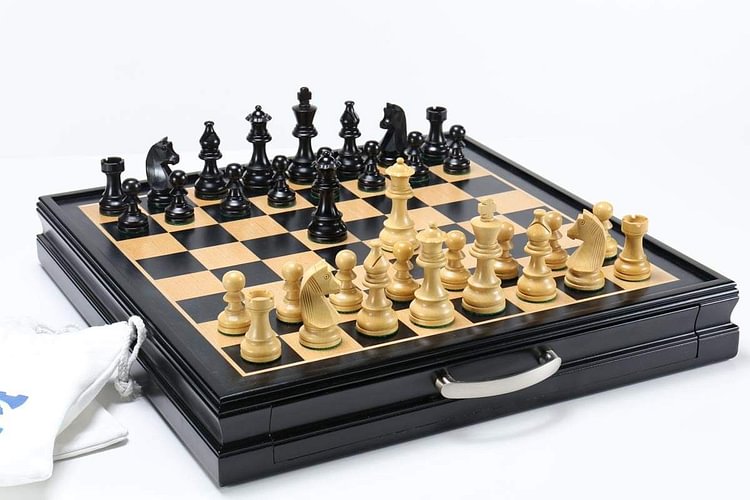 Championship Chess Pieces with Storage Board