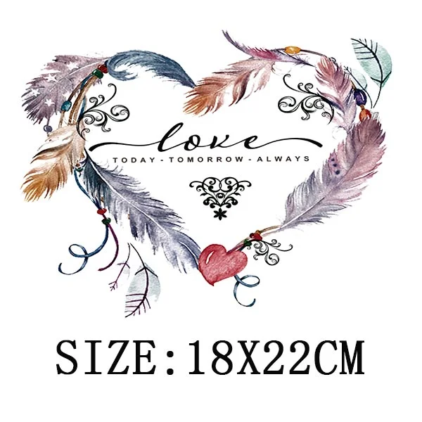 Beautiful Flowers Thermal Sticker On T-shirt DIY Washable Patches On Clothes Funny Design Iron On Transfer For Hoodies Bag Decor