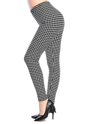 Pornhint CHSDCSI Hot 2023 Print Flower Leggings Leggins Houndstooth Legins Plaid Thin Pant Fashion Stripe Women Aptitud Trousers