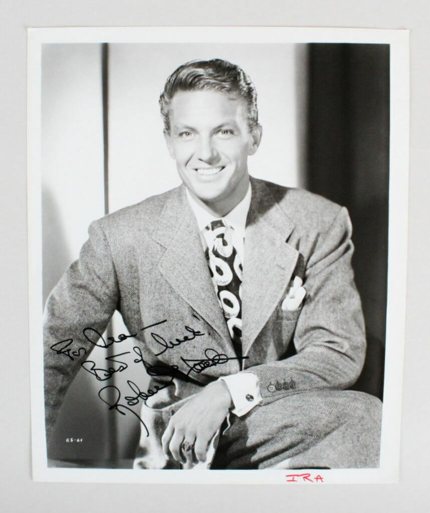 Robert Stack Signed Photo Poster painting 8x10 - COA JSA