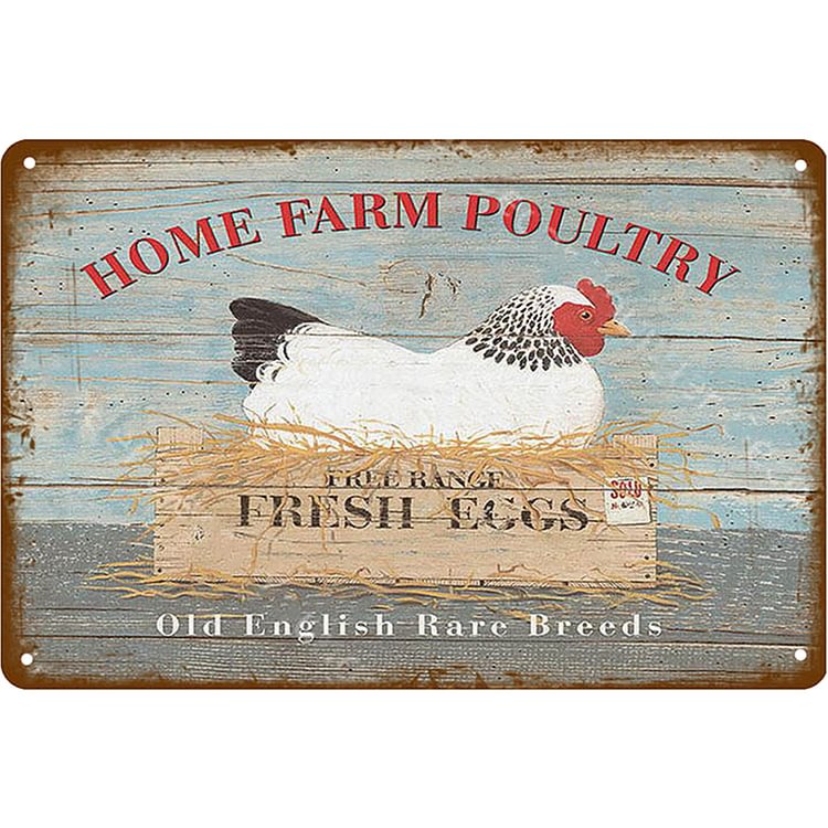 Chicken- Vintage Tin Signs/Wooden Signs - 7.9x11.8in & 11.8x15.7in