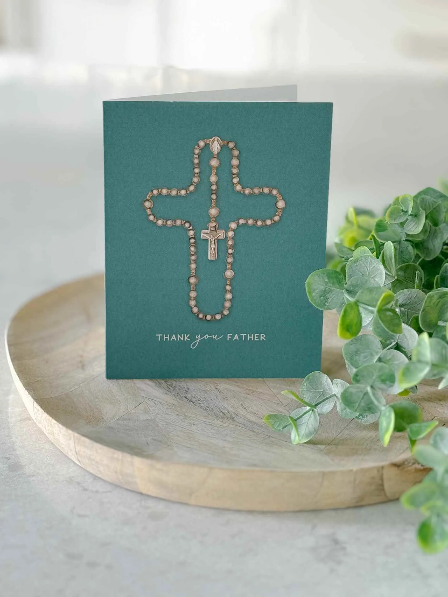 Thank You Priest Rosary Card - Set of 4