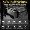 5K Infrared Night Visions Device 10X Digital Zoom for Outdoor Camping and Travel