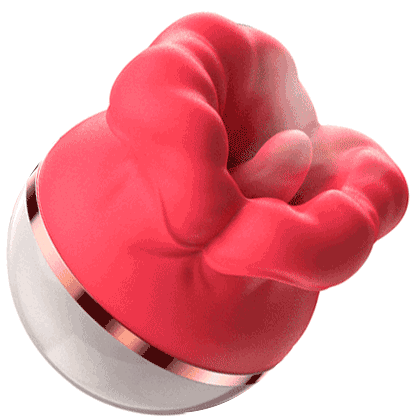 【With Free Storage Case】LickiMo - Tongue Licking Toy Realistic Oral Sex Clit & Nipple Stimulator By Rose Toy