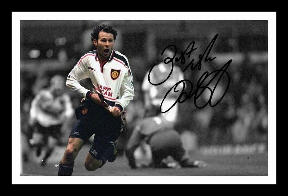 Ryan Giggs - Manchester United Autograph Signed & Framed Photo Poster painting 1