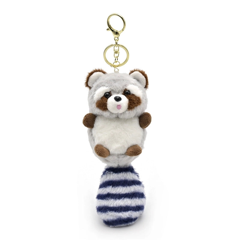 Elegant Lady Animal PP Cotton Plush Unisex Keychain