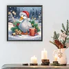 Diamond Painting - Partial Special Shaped Drill - Winter Xmas Duck(Canvas|30*30cm)