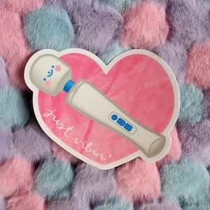 pornhint Pornhint Just Vibin' - Hitachi Magic Wand Vibrator Vinyl Sticker