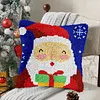 Santa Gift-DIY Latch Hook Rug Pillowcase Kits 43*43cm tapestrymarket