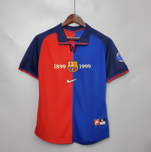 1899-1999 Retro Barcelona 100th Anniversary version Home Football Shirt Thai Quality