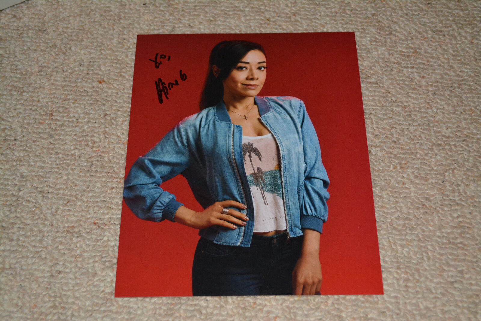 AIMEE GARCIA signed autograph In Person 8x10 (20x25 cm) LUCIFER