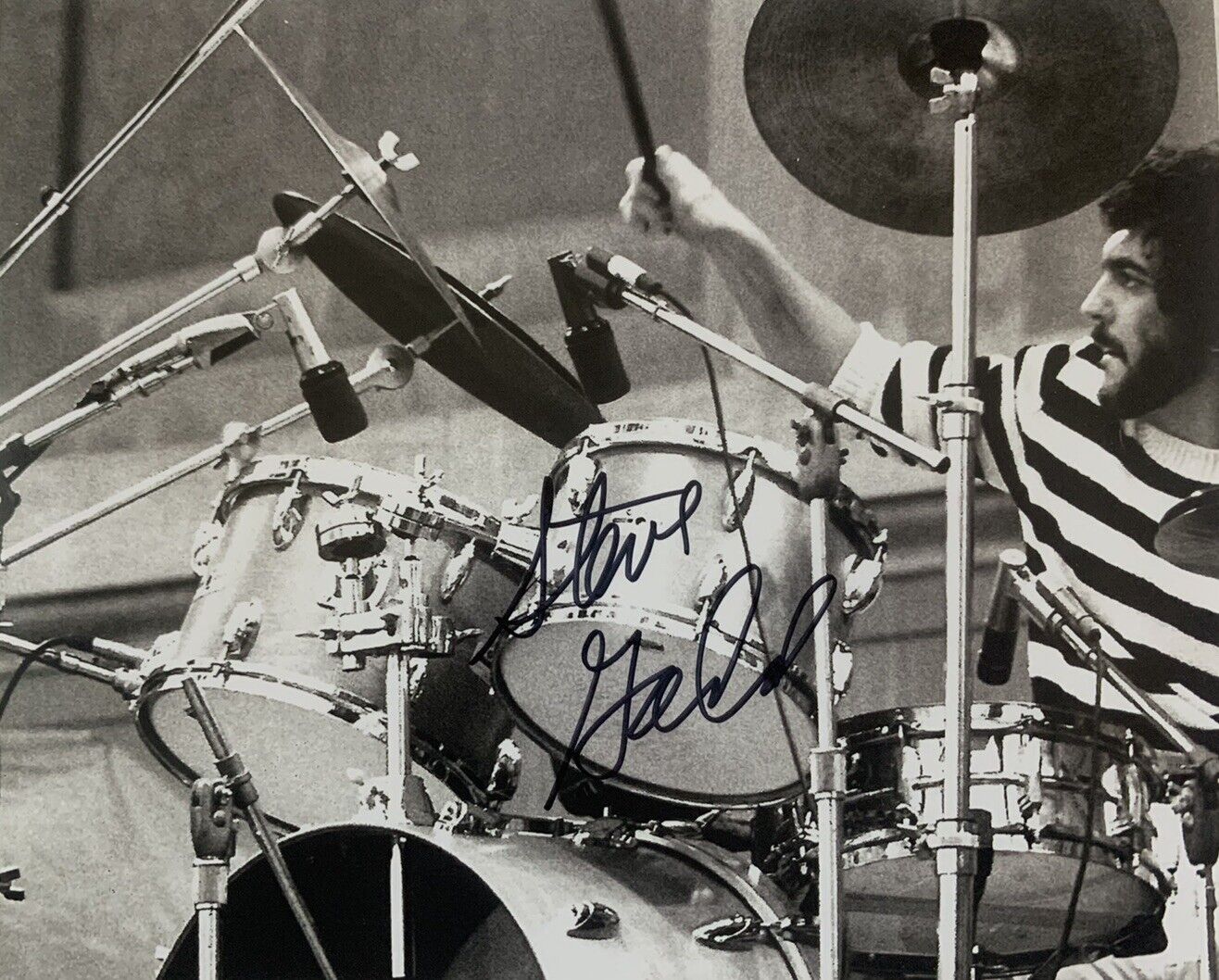 STEVE GADD HAND SIGNED 8x10 Photo Poster painting LEGEND DRUMMER AUTOGRAPH AUTHENTIC COA