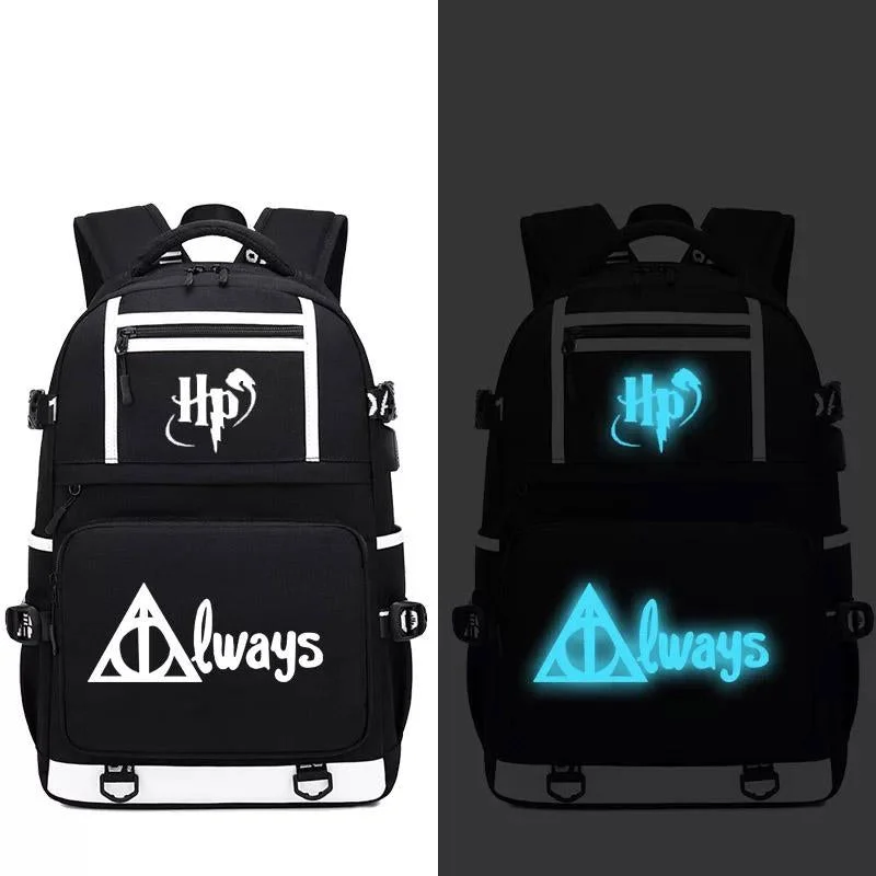 Buzzdaisy Harry Potter #2 USB Charging Backpack School NoteBook Laptop Travel Bags