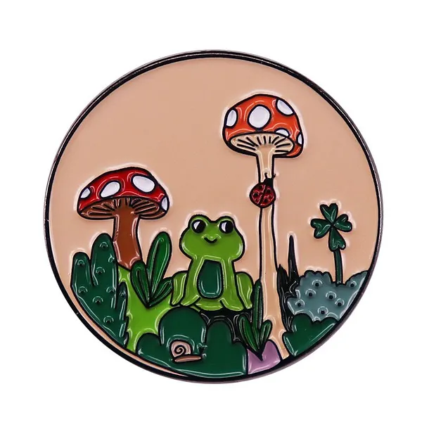 Foto del pin Rana y hongos mágicos
