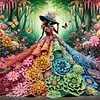 DIY Special Shaped Drill Diamond Painting Kit Framed - Beauty