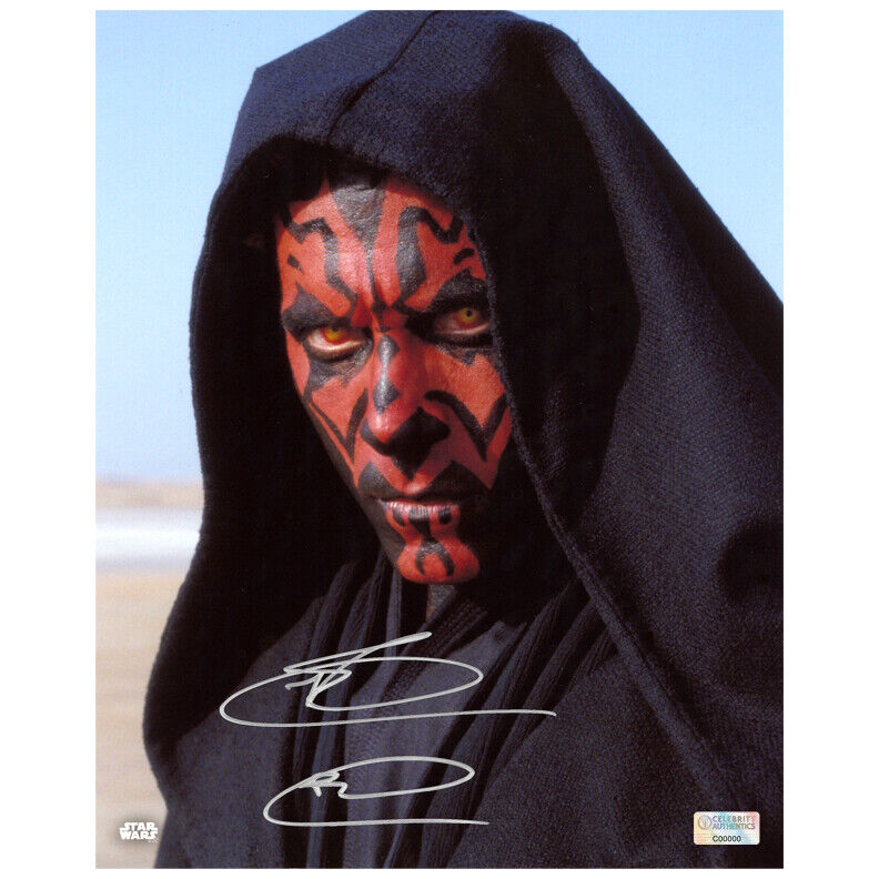 Ray Park Autographed 8x10 Star Wars The Phantom Menace Darth Maul 8x10 Photo Poster painting