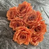 7 Stems Large 10cm Diamond Rose Artificial Flower Bunch