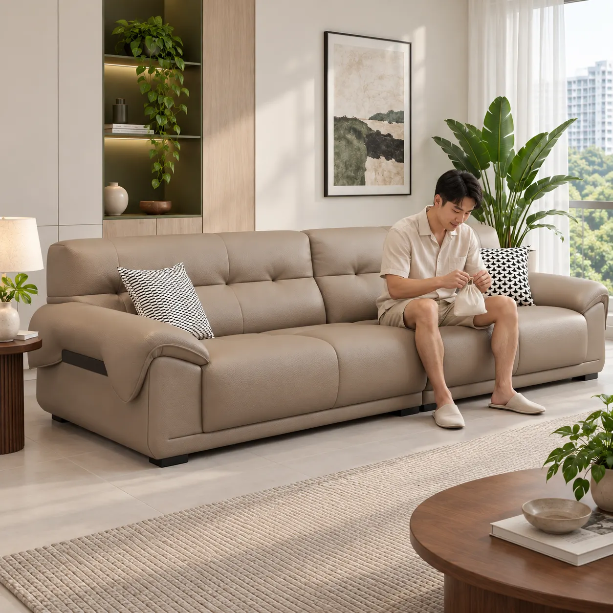 W09 Sofa - Taupe — Product view 2