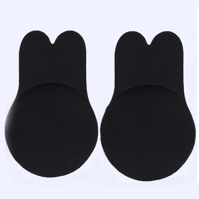 Strapless Adhesive Bra Self Adhesive Nipple Breast Pasties Cover Reusable Silicone Invisible Lingerie Push Up Bra
