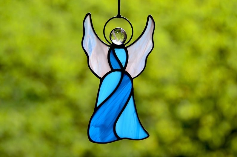 Christmas angel memorial ornament