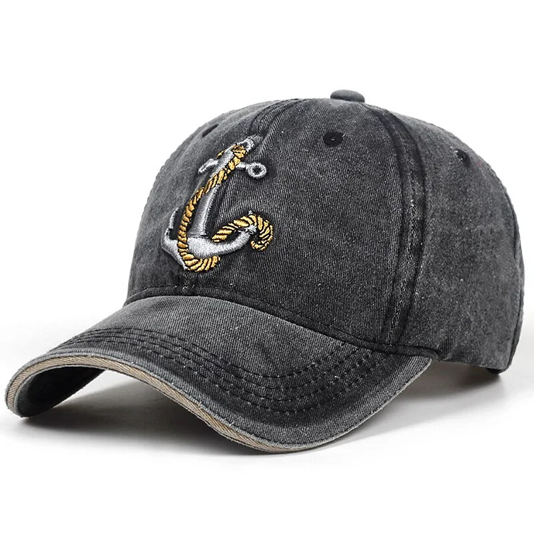 WashedFish hook embroidery Baseball Cap Adjustable Hip Hop Caps Cotton Women Man Hat Outdoor leisure sun Snapback hat