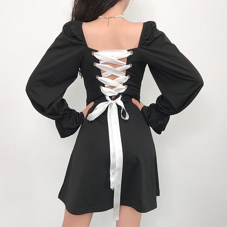 Ribbon Slim Dress