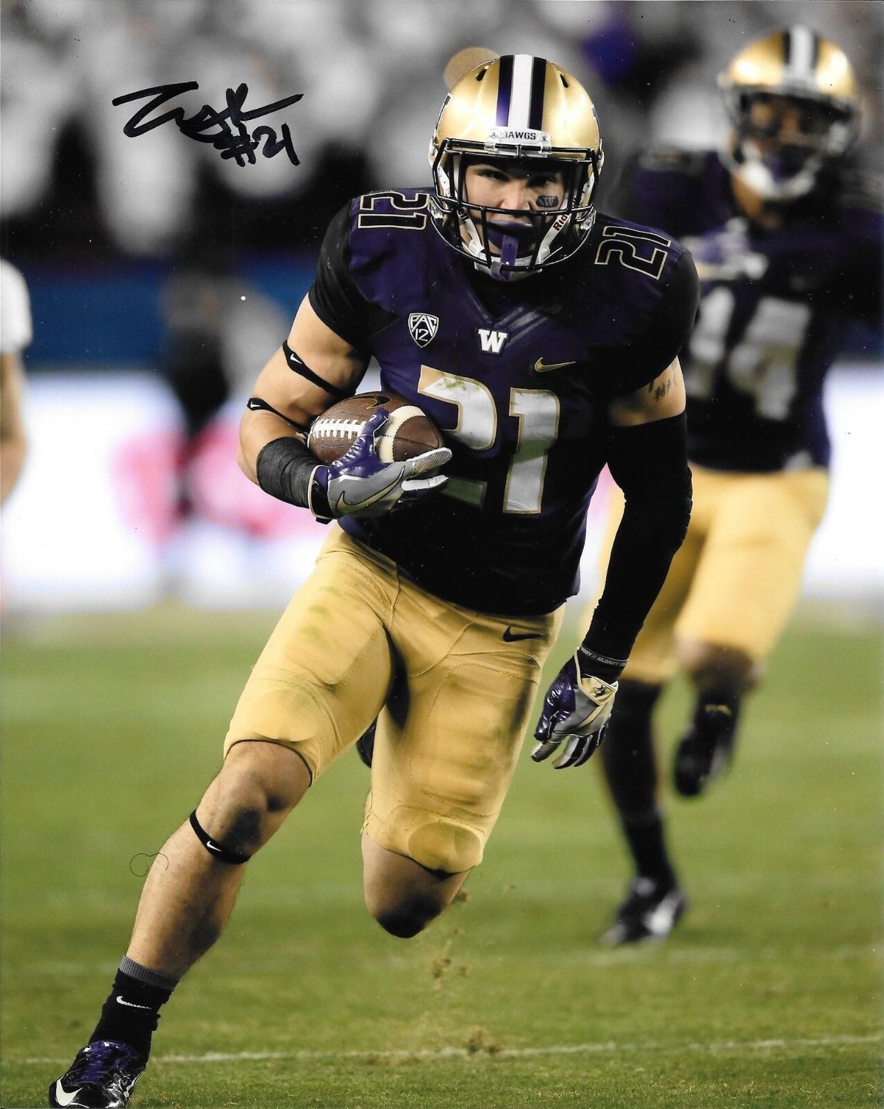 TAYLOR RAPP HAND SIGNED WASHINGTON HUSKIES 8X10 Photo Poster painting W/COA