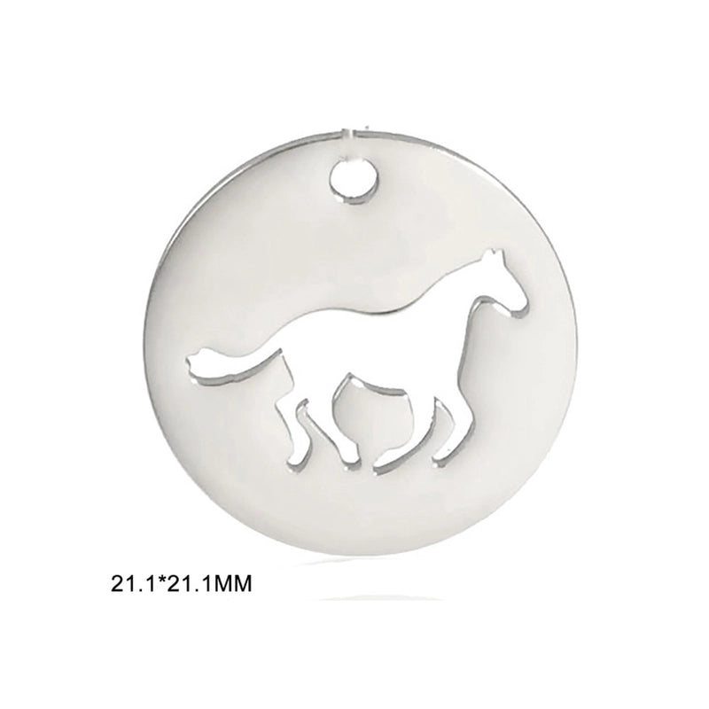 1 Piece 304 Stainless Steel Animal Pendant Jewelry Accessories