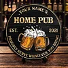 Home Pub Customized Tin Painting / Wooden Painting (Round 12*12 inches)