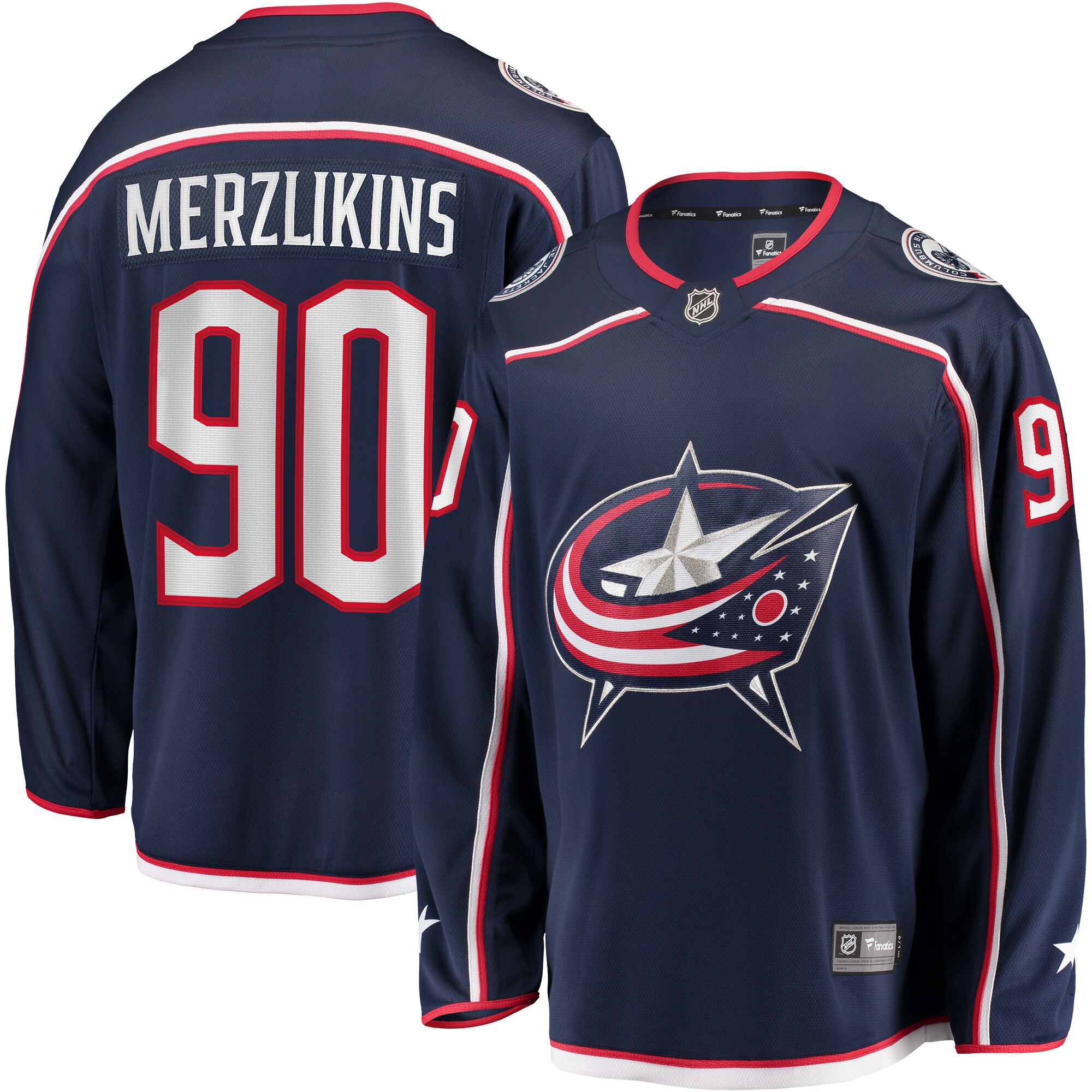 Elvis Merzlikins Columbus Blue Jackets Fanatics Home Breakaway   Jersey – Navy mysite