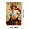 Cowgirl Pin Up Girl - Vintage Metal Signs - 20*30cm/30*40cm - Western