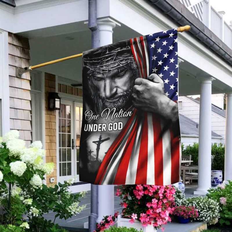 Unique Gift Jesus Flag One Nation Under God Jesus Flag