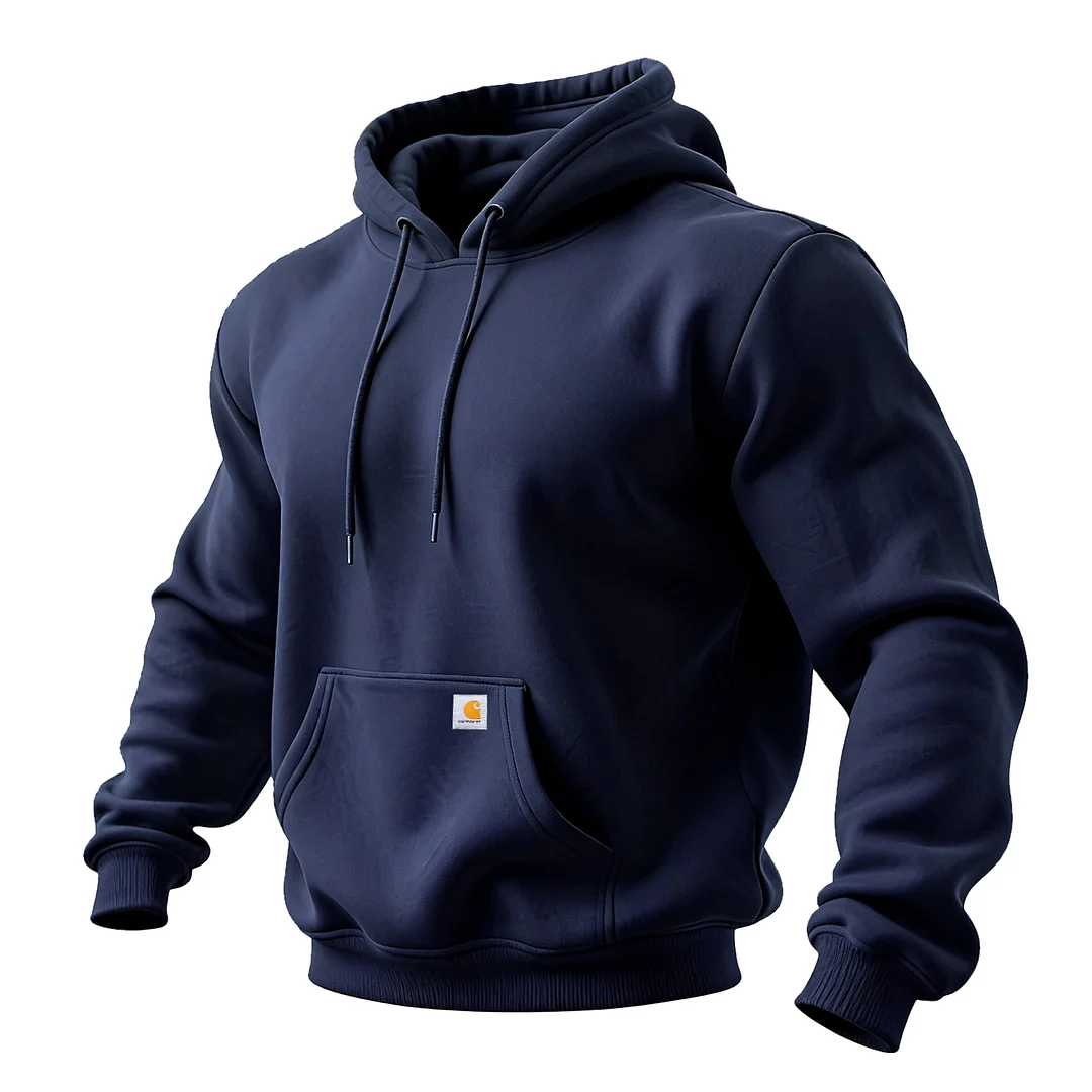 Unisex Loose And Comfortable Plush And Thickened Hooded Sweatshirt