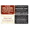 4PCS Interesting Quote - Vintage Metal Signs Set - 20*30cm/30*40cm - Warning