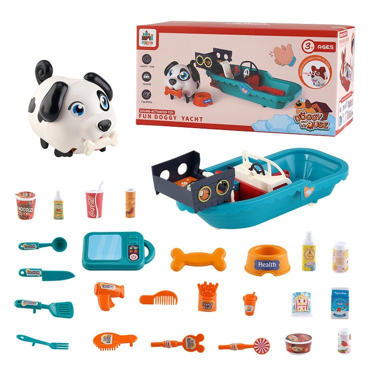 Interactive Puppy Dog Playset with Sound Sensor