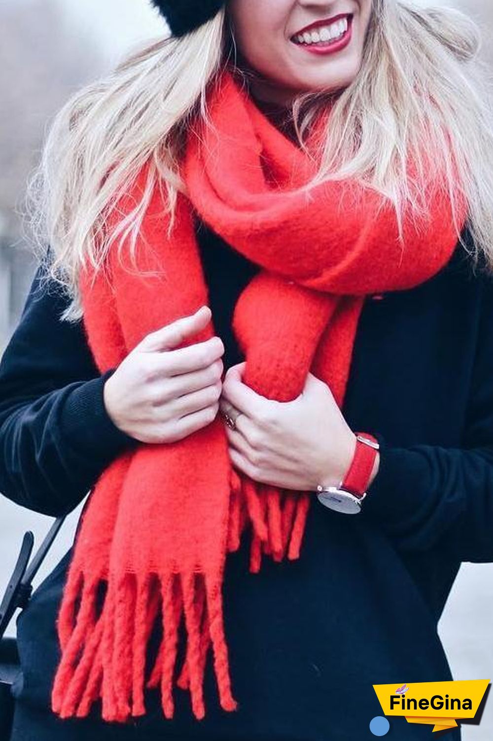 Solid Tassels Scarf
