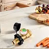 Brass Leak Detector Gas Pressure Meter Pressure Level Meter Indicator for BBQ RV