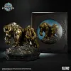Bronze Tone Dwarf Hunter & Mighty Bear - World of Warcraft Official Statue - Blizzard Entertainment