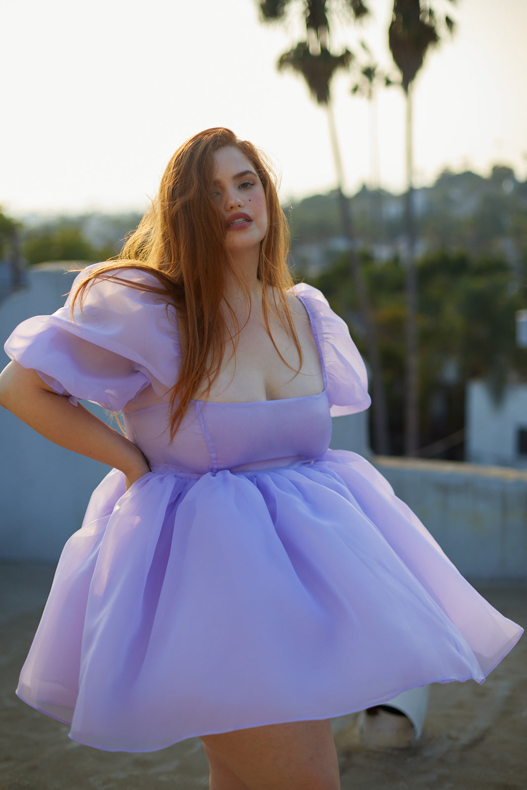 The Lilac Puff Dress