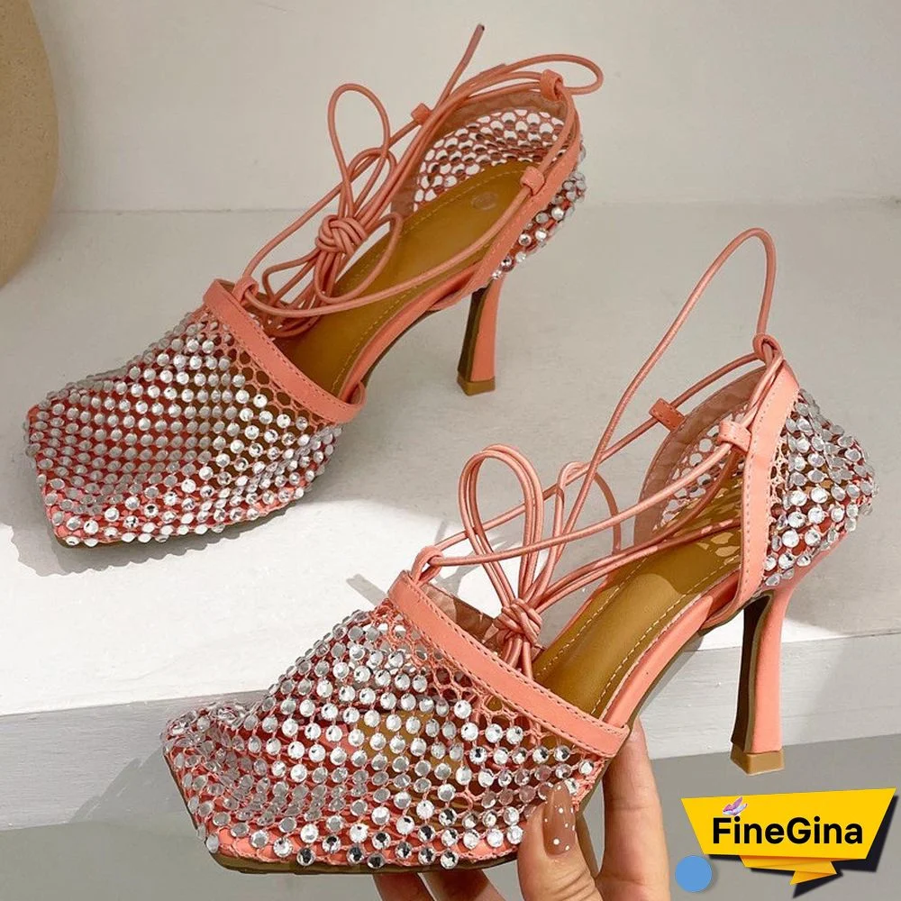 Yellow Fashion Casual Sequins Patchwork Rhinestone Square Out Door Shoes